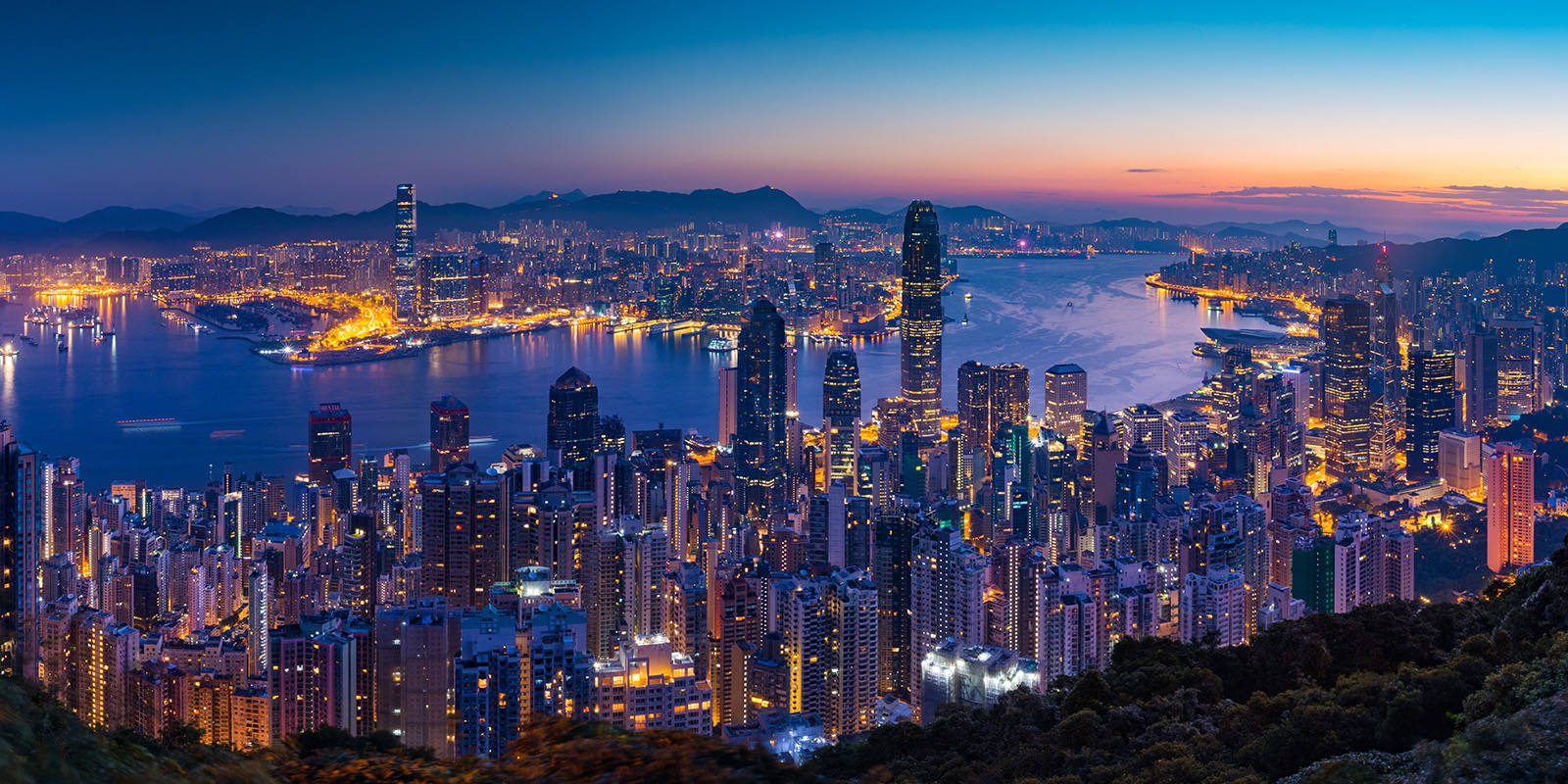 香港の夜景